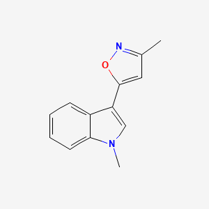 3-Methyl-5-(1-methyl-3-indolyl)isoxazole