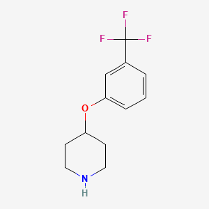 molecular formula C12H14F3NO B1367328 4-(3-(三氟甲基)苯氧基)哌啶 CAS No. 337912-66-0