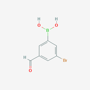 molecular formula C7H6BBrO3 B136733 (3-Bromo-5-formylphenyl)boronic acid CAS No. 157866-06-3
