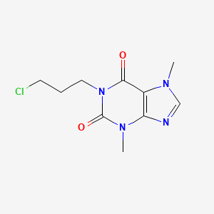 molecular formula C10H13ClN4O2 B1367334 1-(3-Chloropropyl)theobromine CAS No. 74409-52-2