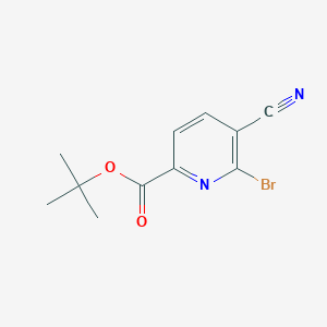 tert-Butyl 6-bromo-5-cyanopicolinate