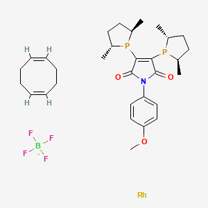 (-)-2,3-Bis[(2R,5R)-2,5-dimethylphospholano]-N-(4-methoxyphenyl)maleimide(1,5-cyclooctadiene)rhodium(I) tetrafluoroborate