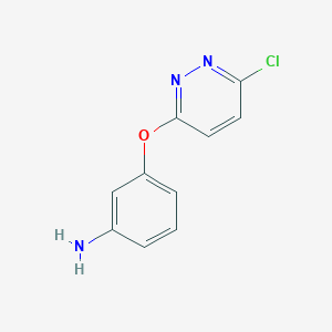 B1367347 3-(6-Chloro-3-pyridazinyloxy)phenylamine CAS No. 30184-98-6