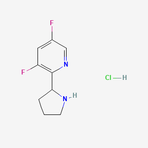 3,5-Difluoro-2-(pyrrolidin-2-yl)pyridine hydrochloride