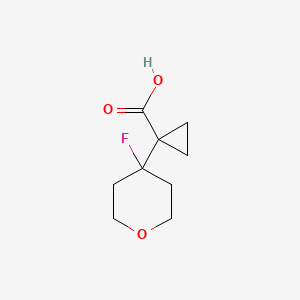 1-(4-Fluorotetrahydro-2H-pyran-4-yl)cyclopropanecarboxylic Acid