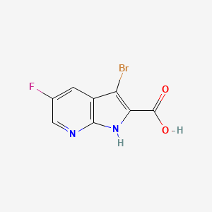 3-Bromo-5-fluoro-1H-pyrrolo[2,3-b]pyridine-2-carboxylic acid