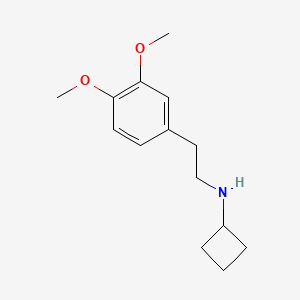 molecular formula C14H21NO2 B1367367 N-[2-(3,4-dimethoxyphenyl)ethyl]cyclobutanamine 