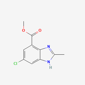 Methyl 6-chloro-2-methyl-1H-benzo[d]imidazole-4-carboxylate