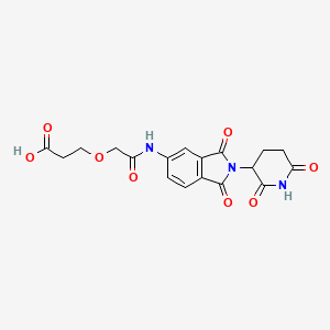 3-[2-[[2-(2,6-Dioxo-3-piperidyl)-1,3-dioxo-5-isoindolinyl]amino]-2-oxoethoxy]propanoic Acid