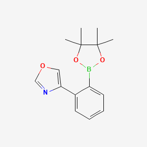 4-(2-(4,4,5,5-Tetramethyl-1,3,2-dioxaborolan-2-yl)phenyl)oxazole