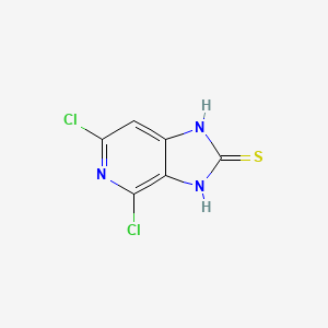 molecular formula C6H3Cl2N3S B13673771 4,6-Dichloro-3H-imidazo[4,5-c]pyridine-2-thiol 