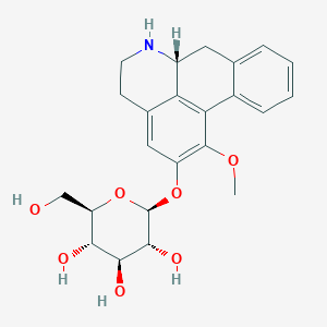 molecular formula C23H27NO7 B136738 Asimilobine-2-O-glucoside CAS No. 151601-87-5