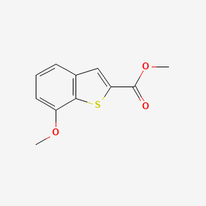molecular formula C11H10O3S B1367385 7-甲氧基苯并[b]噻吩-2-羧酸甲酯 CAS No. 88791-17-7