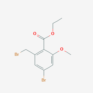 Ethyl 4-bromo-2-(bromomethyl)-6-methoxybenzoate