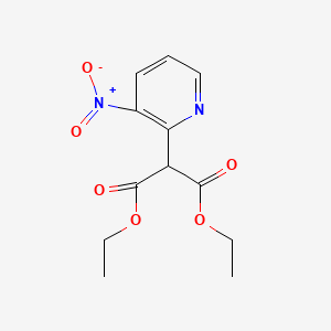 molecular formula C12H14N2O6 B1367394 2-(3-硝基吡啶-2-基)丙二酸二乙酯 CAS No. 64362-41-0