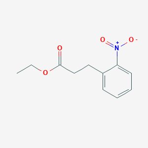 molecular formula C11H13NO4 B1367417 丙酸乙酯-3-(2-硝基苯基) CAS No. 66757-87-7
