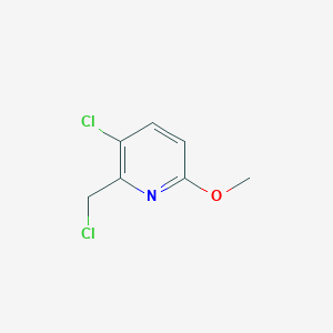 3-Chloro-2-(chloromethyl)-6-methoxypyridine