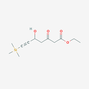 Ethyl 5-Hydroxy-3-oxo-7-(trimethylsilyl)-6-heptynoate