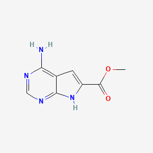 Methyl 4-amino-7H-pyrrolo[2,3-d]pyrimidine-6-carboxylate