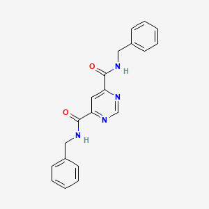 N4,N6-dibenzylpyrimidine-4,6-dicarboxamide