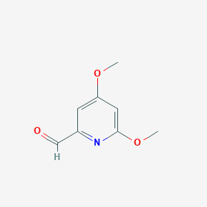 molecular formula C8H9NO3 B13674311 4,6-Dimethoxypyridine-2-carbaldehyde 