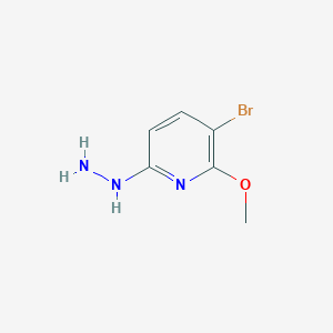 3-Bromo-6-hydrazinyl-2-methoxypyridine