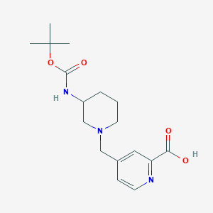 (R)-4-[[3-(Boc-amino)-1-piperidyl]methyl]pyridine-2-carboxylic Acid