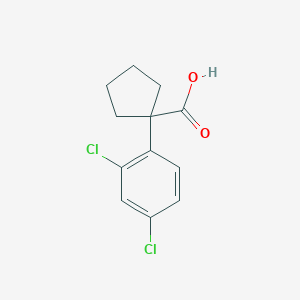 molecular formula C12H12Cl2O2 B1367438 1-(2,4-二氯苯基)环戊烷甲酸 CAS No. 61023-76-5