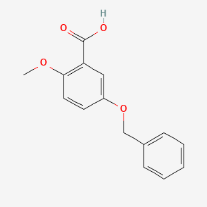 molecular formula C15H14O4 B1367442 5-Benzyloxy-2-methoxybenzoic acid 