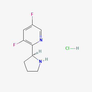 (S)-3,5-Difluoro-2-(pyrrolidin-2-yl)pyridine hydrochloride