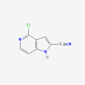 4-Chloro-1H-pyrrolo[3,2-c]pyridine-2-carbonitrile