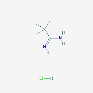molecular formula C5H11ClN2 B1367445 1-甲基环丙烷-1-甲酰胺盐酸盐 CAS No. 78104-89-9