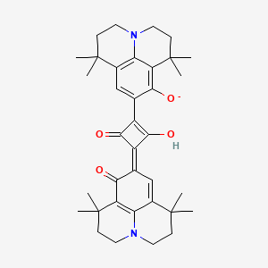 7-[(3Z)-2-hydroxy-4-oxo-3-(4,4,10,10-tetramethyl-8-oxo-1-azatricyclo[7.3.1.05,13]trideca-5,9(13)-dien-7-ylidene)cyclobuten-1-yl]-4,4,10,10-tetramethyl-1-azatricyclo[7.3.1.05,13]trideca-5,7,9(13)-trien-6-olate