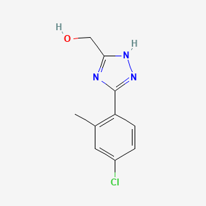 [5-(4-Chloro-2-methylphenyl)-1H-1,2,4-triazol-3-yl]methanol