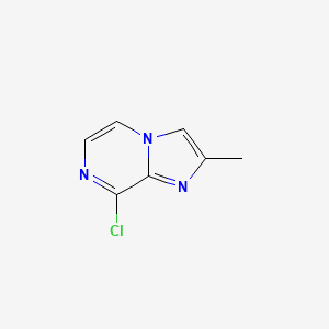 molecular formula C7H6ClN3 B1367480 8-氯-2-甲基咪唑并[1,2-a]吡嗪 CAS No. 85333-43-3