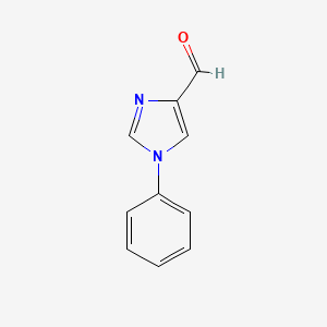 molecular formula C10H8N2O B1367483 1-苯基-1H-咪唑-4-甲醛 CAS No. 88091-36-5
