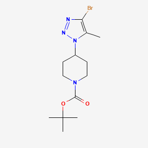 4-(4-Bromo-5-methyl-1H-1,2,3-triazol-1-yl)-1-Boc-piperidine