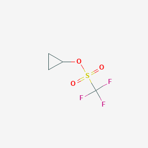 molecular formula C4H5F3O3S B1367486 环丙基三氟甲磺酸酯 CAS No. 25354-42-1