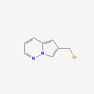 molecular formula C8H7BrN2 B13674888 6-(Bromomethyl)pyrrolo[1,2-b]pyridazine 