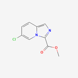 molecular formula C9H7ClN2O2 B13674901 Methyl 6-Chloroimidazo[1,5-a]pyridine-3-carboxylate 