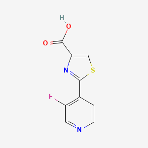 molecular formula C9H5FN2O2S B13674957 2-(3-Fluoropyridin-4-yl)thiazole-4-carboxylic acid 