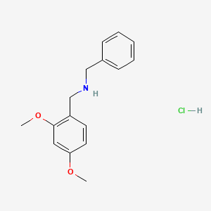 molecular formula C16H20ClNO2 B1367496 N-苄基-1-(2,4-二甲氧基苯基)甲胺盐酸盐 CAS No. 83304-59-0