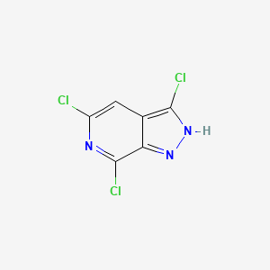 3,5,7-Trichloro-1H-pyrazolo[3,4-c]pyridine