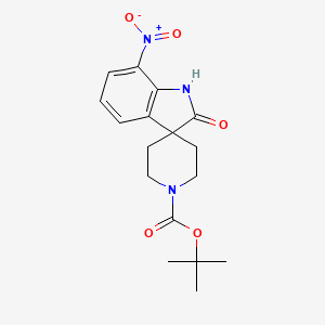 tert-Butyl 7-nitro-2-oxospiro[indoline-3,4'-piperidine]-1'-carboxylate