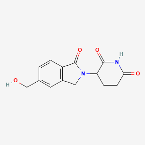 3-[5-(Hydroxymethyl)-1-oxo-2-isoindolinyl]piperidine-2,6-dione