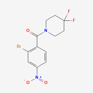 (2-Bromo-4-nitrophenyl)(4,4-difluoro-1-piperidyl)methanone