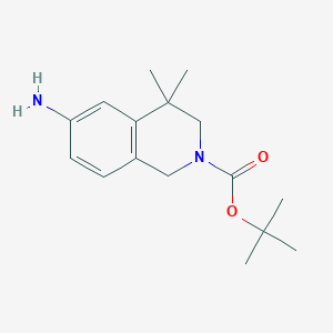 2-Boc-4,4-dimethyl-1,2,3,4-tetrahydroisoquinolin-6-amine