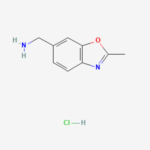 (2-Methylbenzo[d]oxazol-6-yl)methanamine hydrochloride