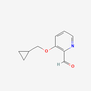 molecular formula C10H11NO2 B13675097 3-(Cyclopropylmethoxy)picolinaldehyde 