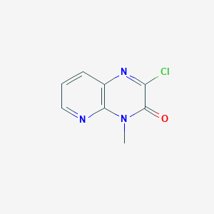 molecular formula C8H6ClN3O B1367519 2-氯-4-甲基吡啶并[2,3-b]吡嗪-3(4H)-酮 CAS No. 80708-26-5